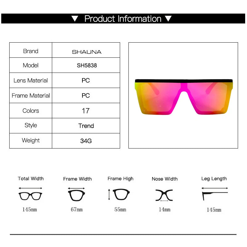 Flat Top Classic Square Sunglasses  UV400