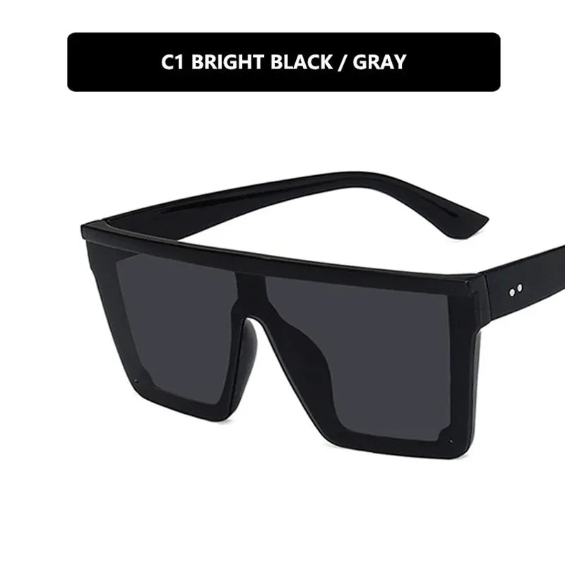 Flat Top Sunglasses - UV400