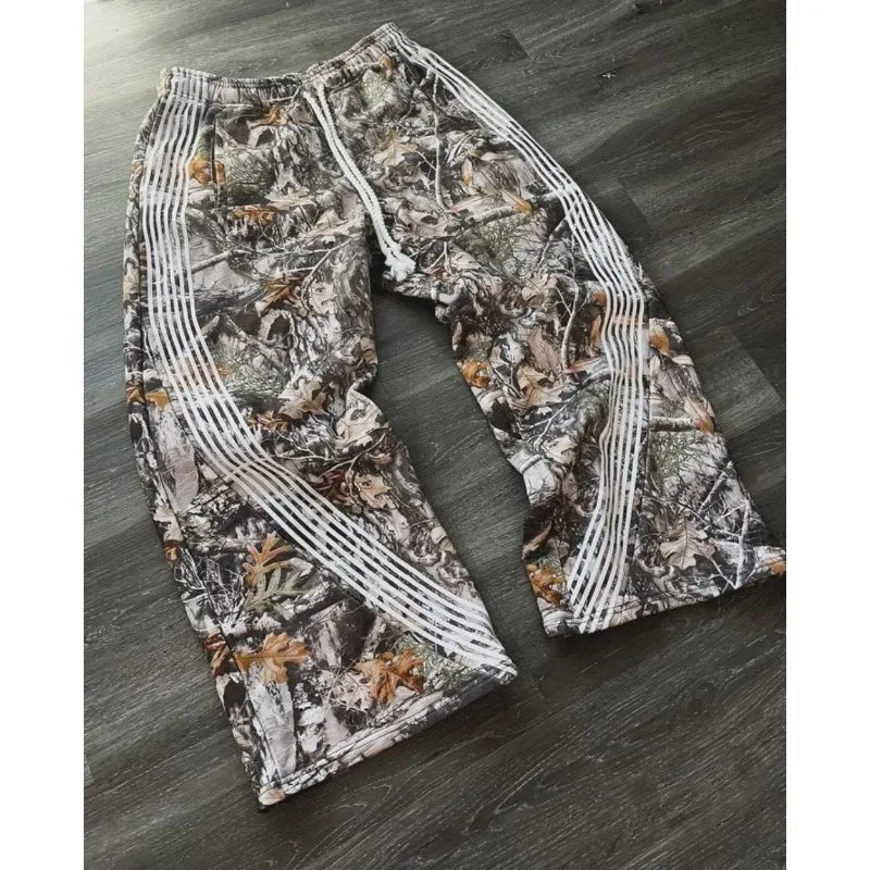 Couple High-quality Jogging Drawstring Sweatpants-Camo