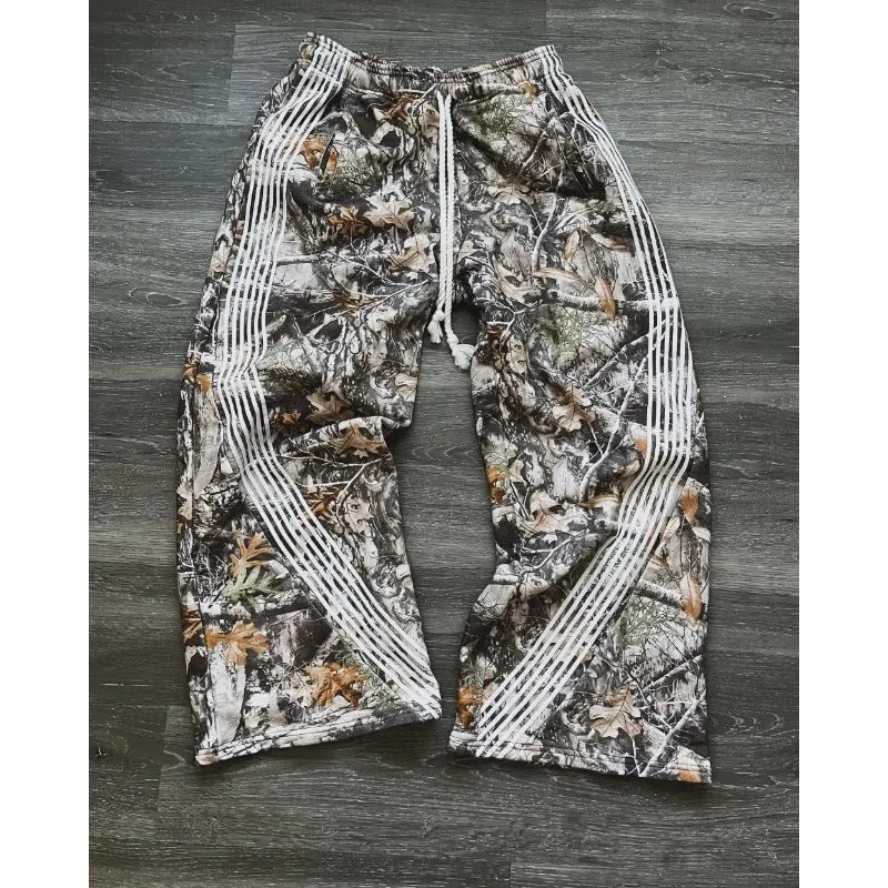 Couple High-quality Jogging Drawstring Sweatpants-Camo